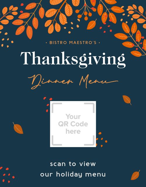 Thanksgiving QR Flyer