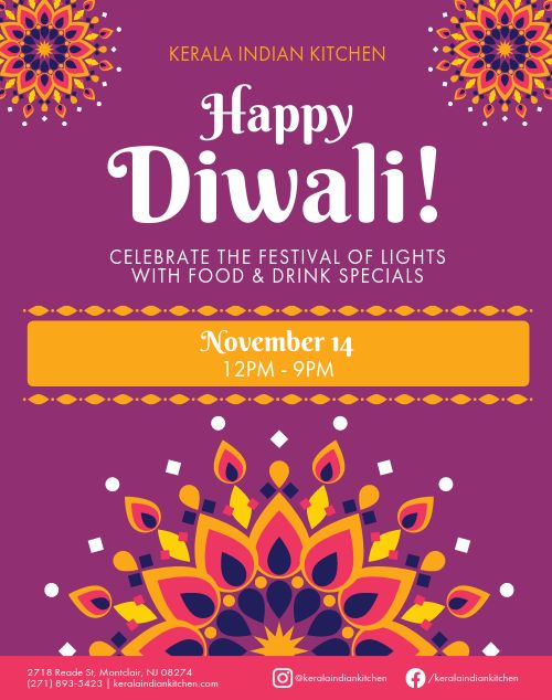 Diwali Poster Template by MustHaveMenus