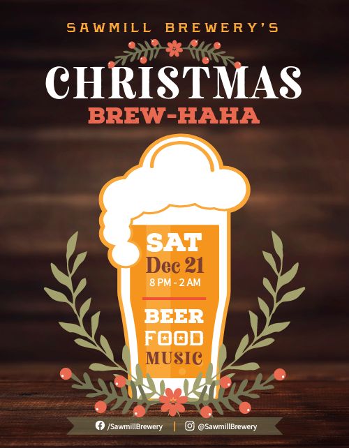Christmas Beer Flyer