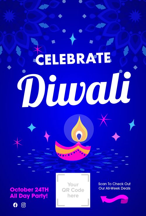 Celebrate Diwali Table Tent page 1 preview