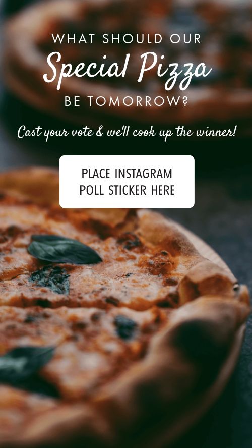 Pizza Instagram Story Template by MustHaveMenus