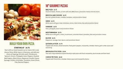 Fresh Pizza Digital Menu Board page 1 preview