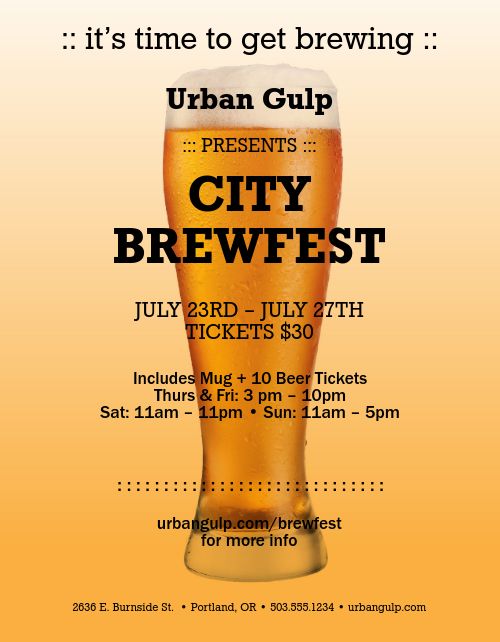 Beer Fest Flyer