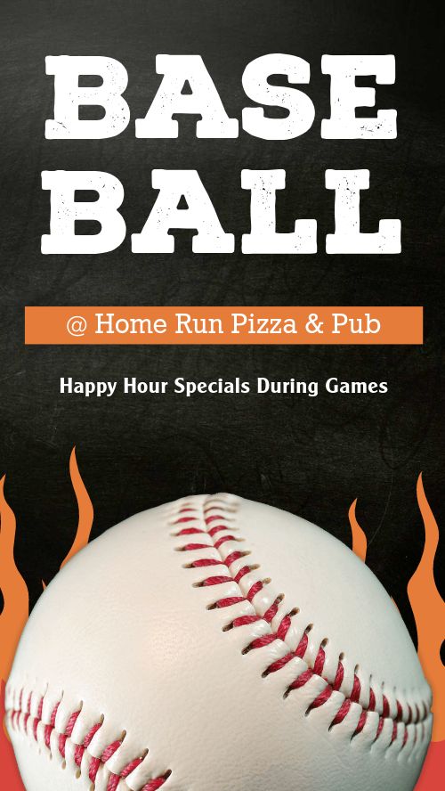 Baseball Pizza Facebook Story