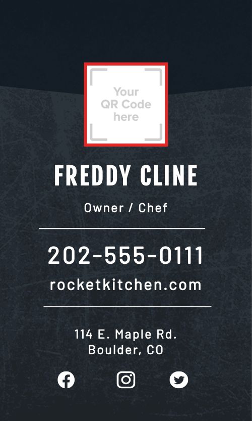 Food Truck Kitchen Business Card