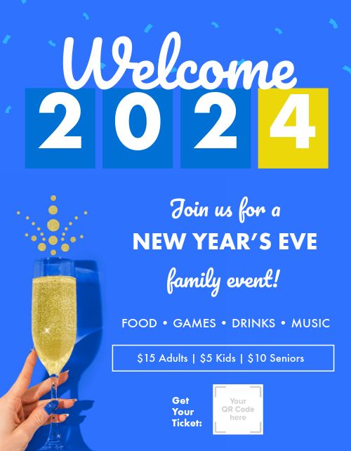 Cheers New Years Eve Flyer