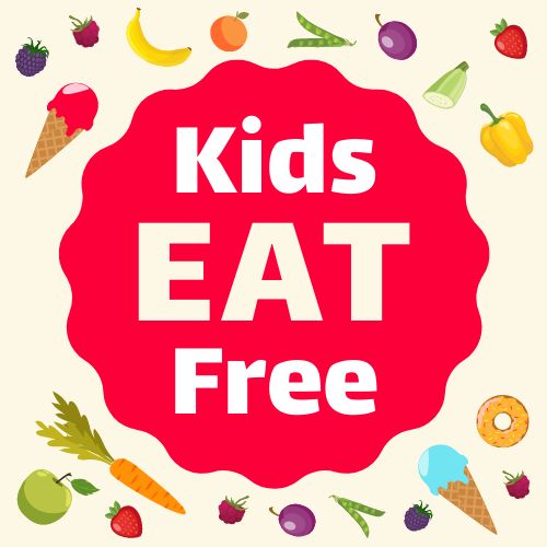 Colorful Kids Eat Free IG Post