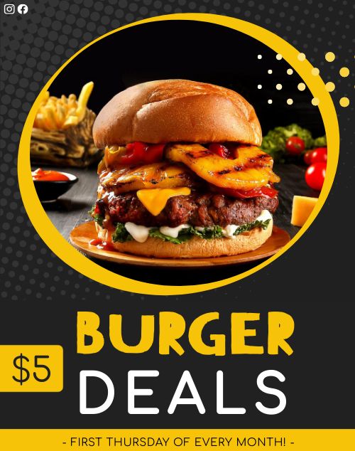Daily Burger Specials Poster