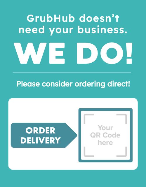 Order Direct QR Code Sign