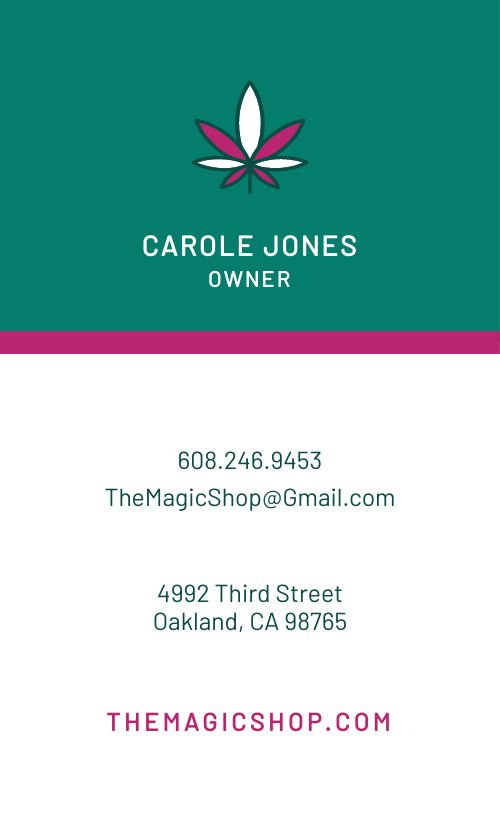 Weed Store Business Card