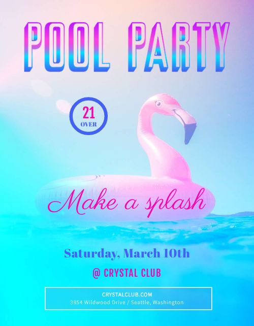 Pool Nightclub Flyer