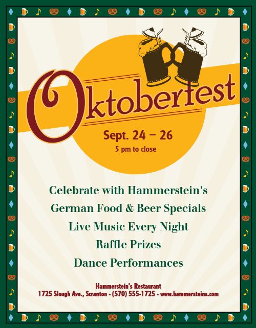 Oktoberfest Beer Flyer page 1 preview