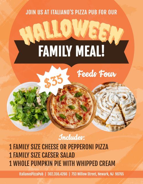 Halloween Meal Kit Flyer