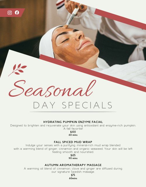 Day Spa Flyer page 1 preview