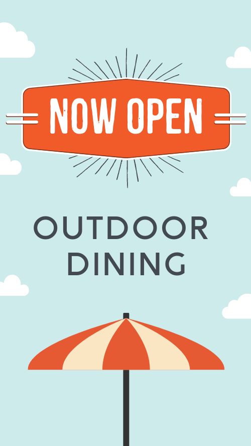 Outdoor Dining Facebook Story