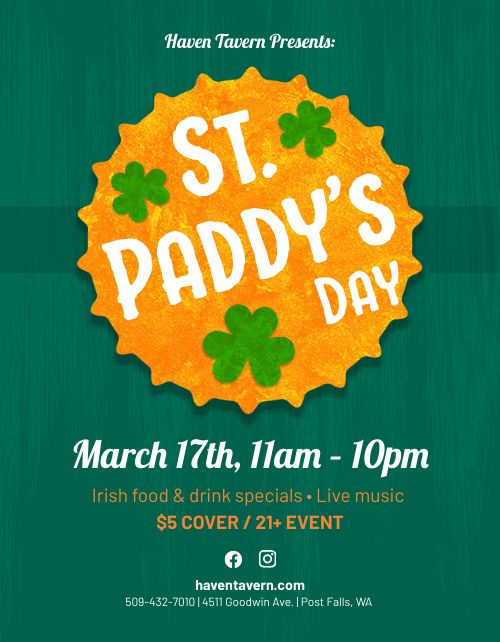 St Paddys Day Flyer
