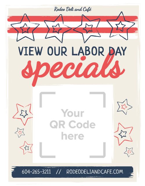 Labor Day Holiday Signage