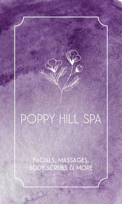 Soothing Spa Business Card Template by MustHaveMenus