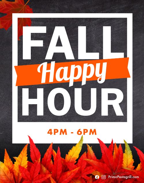 Fall Happy Hour Poster