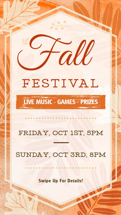 Fall Event Instagram Story