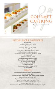 Classic Gourmet Catering Menu Design Template By MustHaveMenus