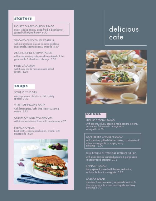 Delicious Cafe Menu Design Template By Musthavemenus