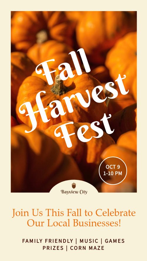 Fall Pumpkin Festival FB Story
