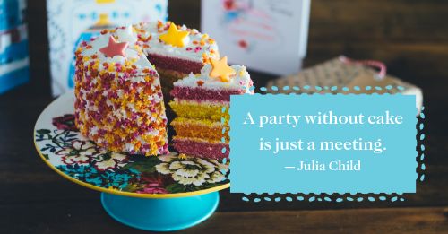 Cake Quote Facebook Post Free Template by MustHaveMenus