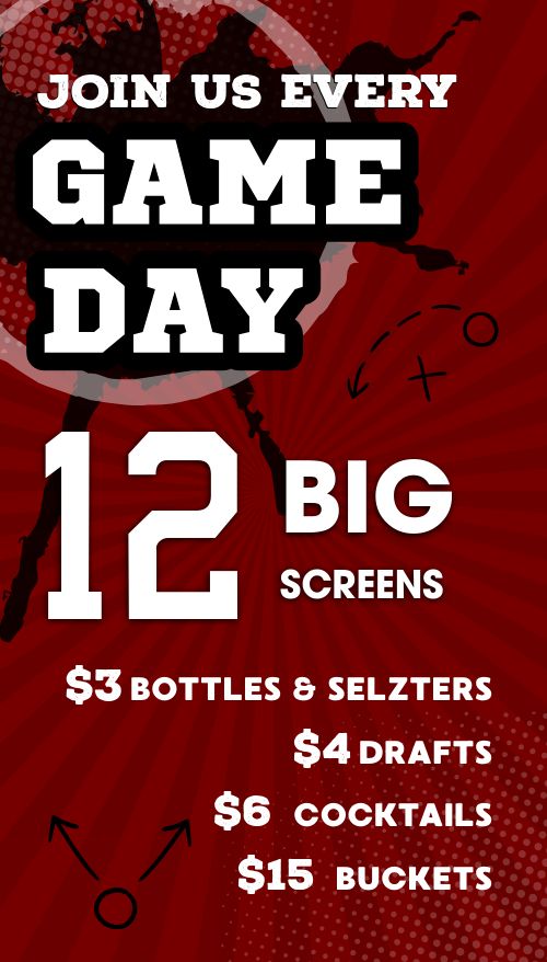 Game Day Deals Vertical Digital Menu Board