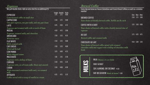 Coffee Truck Digital Menu Board Template by MustHaveMenus