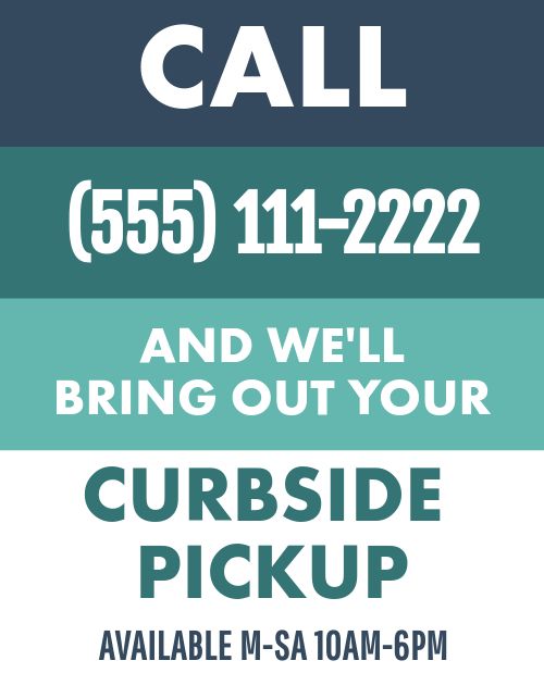 Call Curbside Pickup Flyer page 1 preview