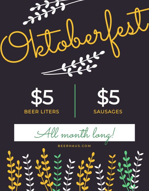 Octoberfest Deals Flyer page 1 preview