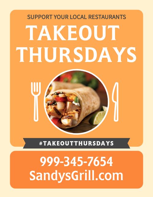Takeout Tuesday Movement Flyer