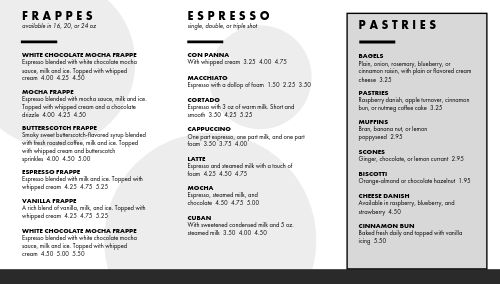 Sparse Coffee Digital Menu Board page 2 preview