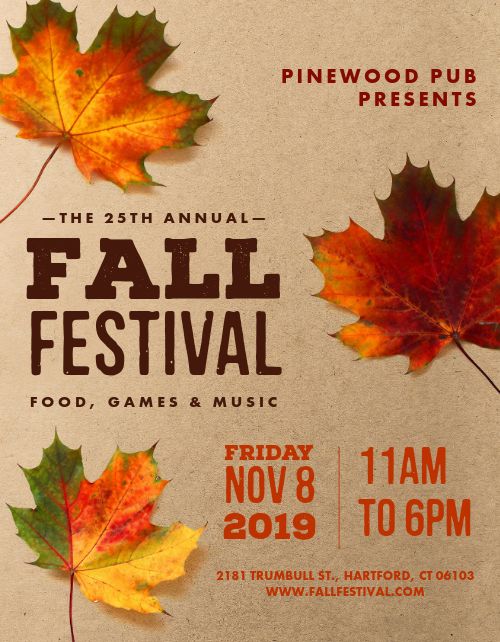 Fall Fest Flyer page 1 preview