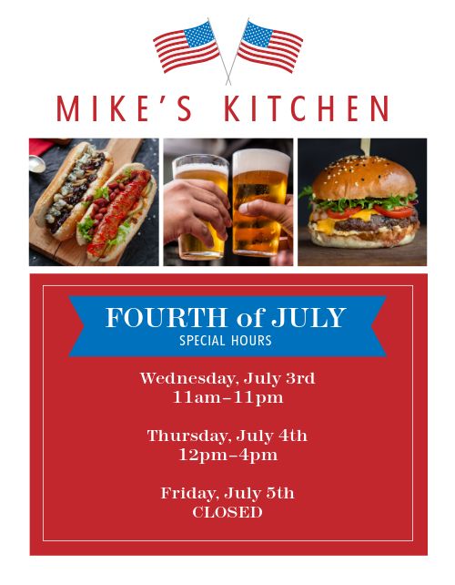 Fourth of July Food Flyer