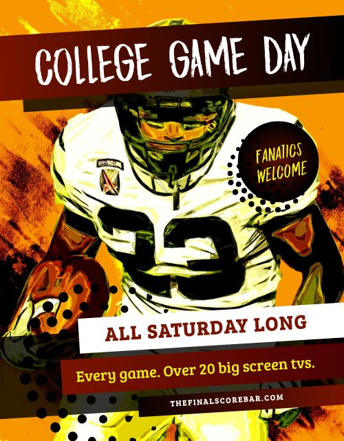 College Football Viewing Flyer