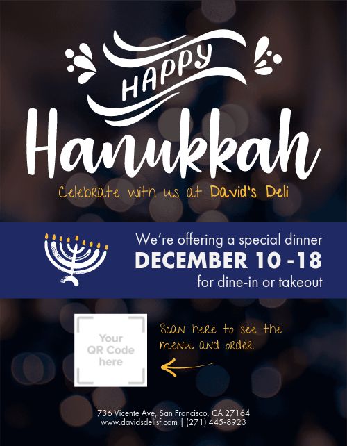 Happy Hanukkah Flyer page 1 preview