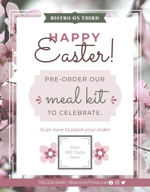 Easter Meal Kit Signage