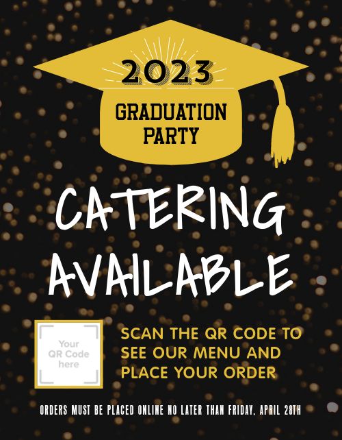 Graduation Catering Flyer page 1 preview