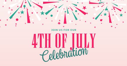 Pink 4th of July FB Post
