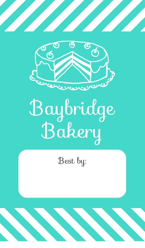 Bakery Date Label page 1 preview