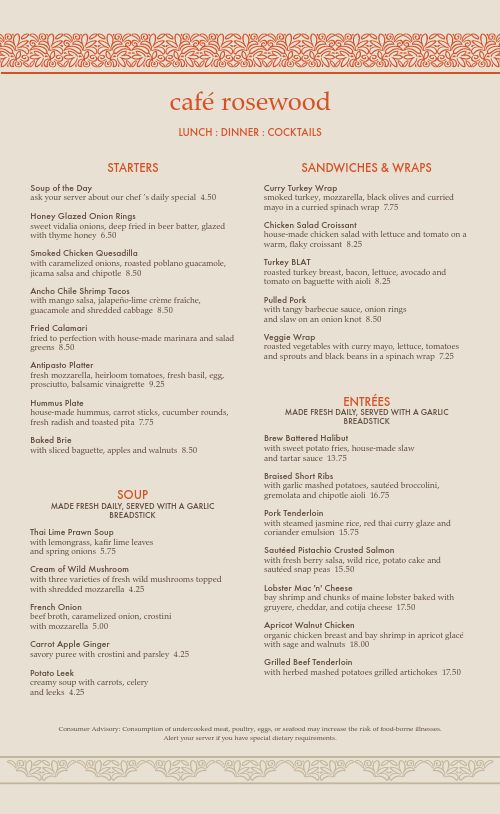 Casual Restaurant Menu Design Template by MustHaveMenus