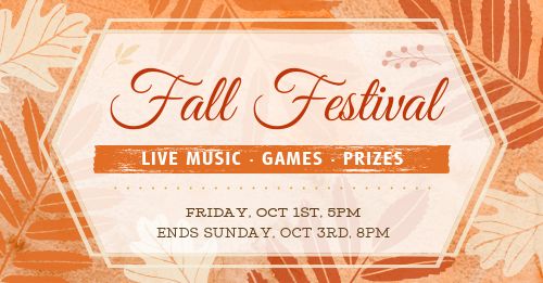 Fall Event Facebook Post