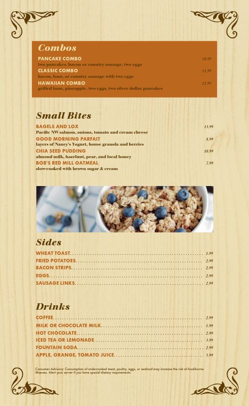 Breakfast List page 2 preview