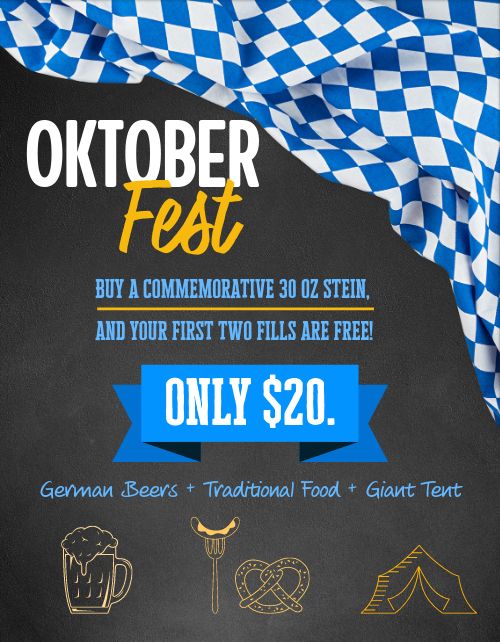 Oktoberfest Deals Flyer page 1 preview