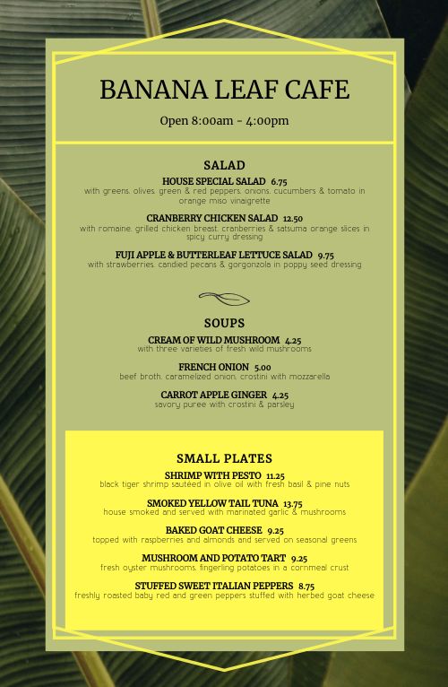 knowsley safari cafe menu