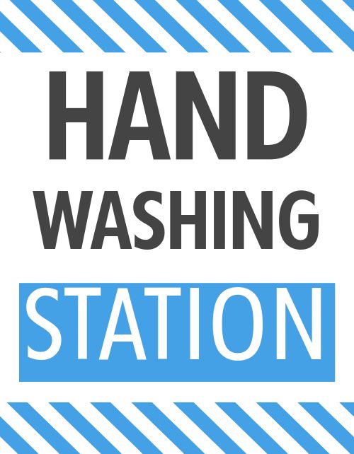 Handwashing Sign Template by MustHaveMenus