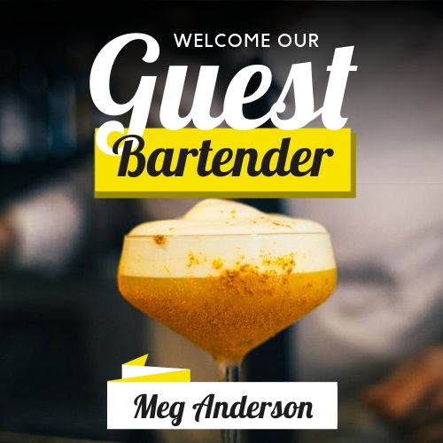 Yellow Guest Bartender IG Post