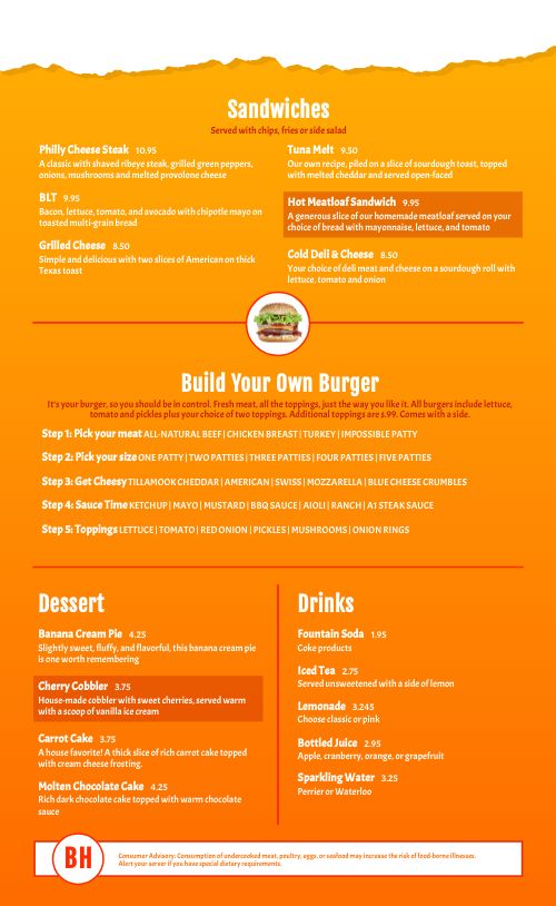 Flashy Burger Menu page 2 preview